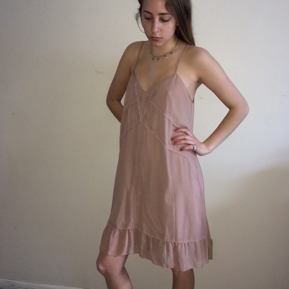 silk spaghetti strap dress